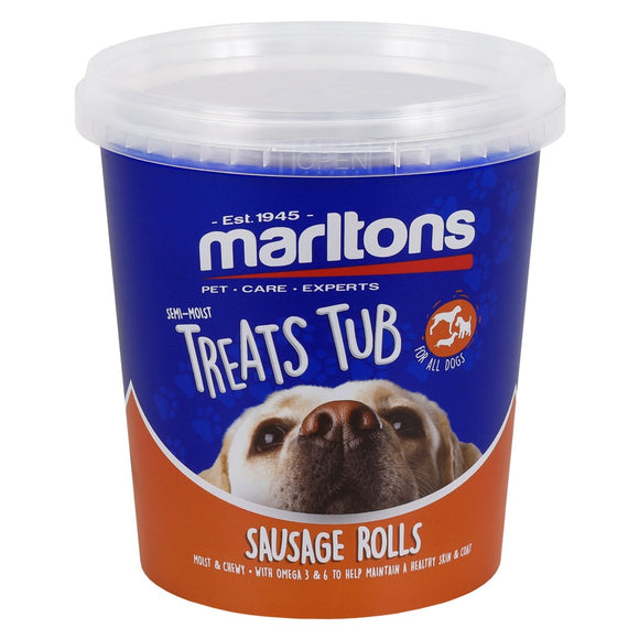 MARLTONS SEMI MOIST SAUSAGE ROLLS TUB (500g) - Delivery 2-14 days