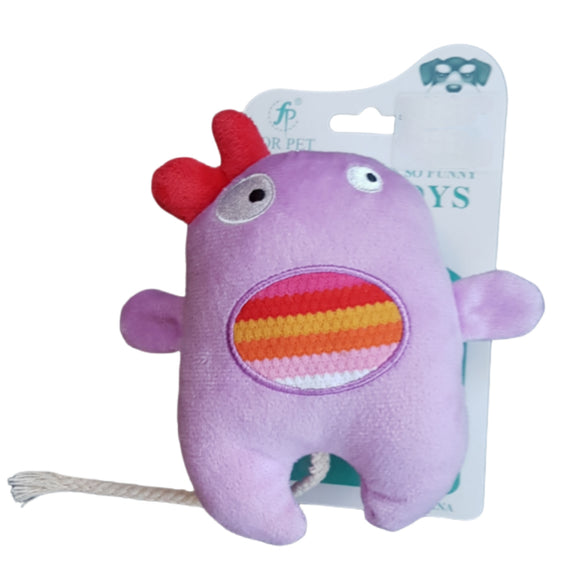 PURPLE PLUSH MONSTER DOG TOY - In Stock