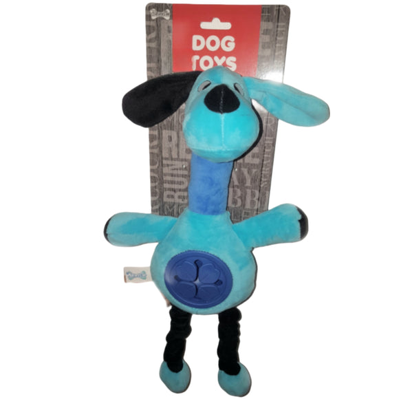 LARGE PLUSH SQUEAKY DOG TOY WITH TREAT DISPENSER BELLY - In stock