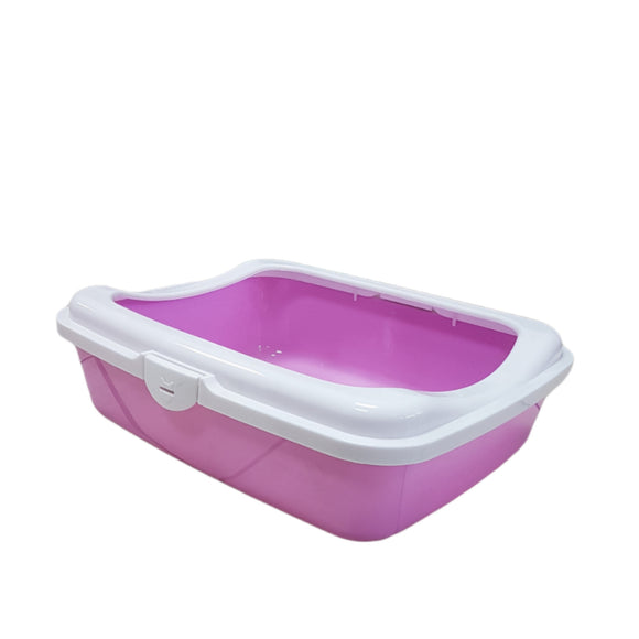 PAWSOME CAT LITTER TRAY WITH RIM - In Stock