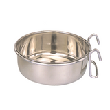 MARLTONS STAINLESS STEEL HOOK-ON BIRD BOWL