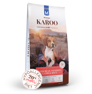 MONTEGO KAROO ADULT DOG FOOD (VENISON & LAMB HYPOALLERGENIC) - In Stock