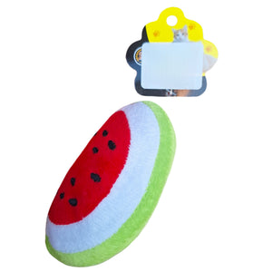 PLUSH WATERMELON DOG TOY