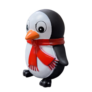 SQUEAKY CHRISTMAS PENGUIN DOG TOY (13CM)