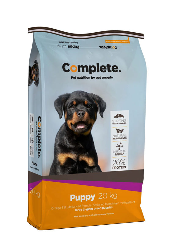 COMPLETE PUPPY FOOD LARGE/GIANT BREED (20KG) - In Stock
