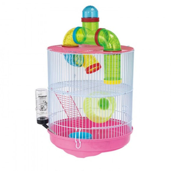 ROUND HAMSTER CAGE WITH FUNKY TUBES - In stock
