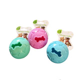 PASTEL HOLLOW RUBBER TREAT BALL FOR CATS AND DOGS - In stock