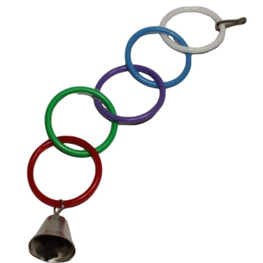 DARO PLASTIC OLYMPIC RINGS BIRD TOY (WITH BELL) - In stock