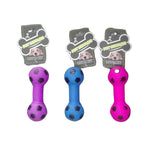 MINI SOCCER DUMBELL SQUEAKY DOG TOY