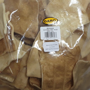 DARO BULK RAWHIDE CHIPS NATURAL (700g) - Delivery 2-14 days