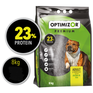 OPTIMIZOR PREMIUM ADULT DOG FOOD CHICKEN & RICE (8KG) - In Stock