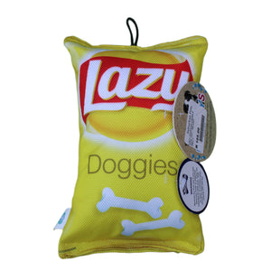 LAZY DOGGIES CRINKLE DOG TOY (19CM)