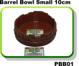 REPTILE RESORT BARREL BOWL SMALL (10CM) - In stock