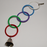 DARO PLASTIC OLYMPIC RINGS BIRD TOY (WITH BELL) - In stock