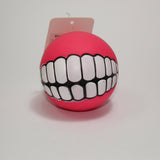 SQUEAKY SMILEY DOG BALL - In stock