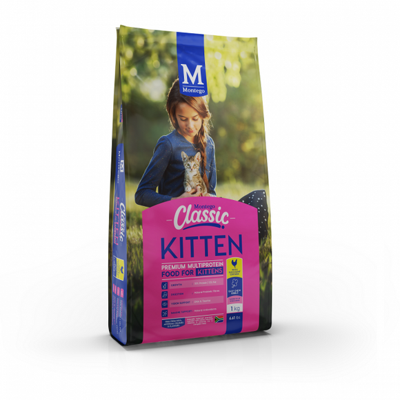 MONTEGO CLASSIC KITTEN DRY FOOD (3KG) - Delivery 2-14 days