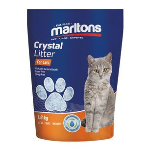 MARLTONS CAT LITTER CRYSTALS - FOR CATS AND KITTENS (1.8KG) - In stock