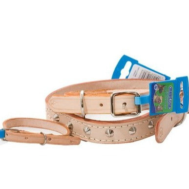 MARLTONS LEATHER DOG COLLAR (VARIOUS SIZES) - In stock