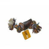 KNOTTED ROPE WITH COW HOOF DOG TOY & TREAT