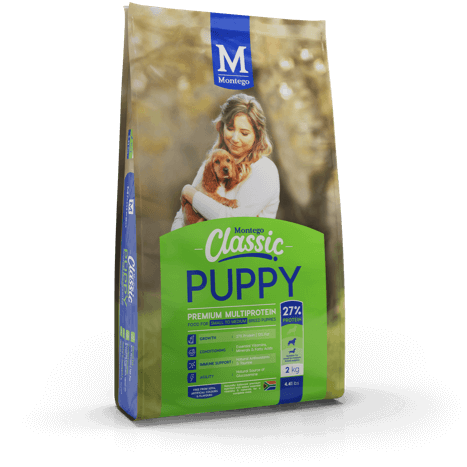 MONTEGO CLASSIC PUPPY DOG FOOD FOR SMALL BREEDS (2KG) - In stock