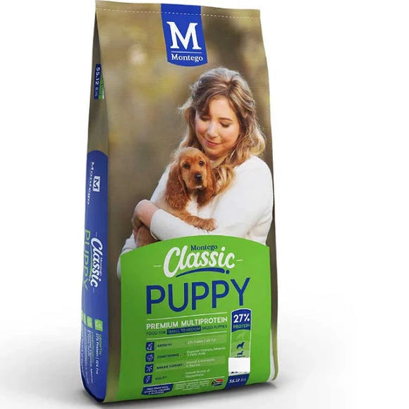 MONTEGO CLASSIC PUPPY DOG FOOD FOR SMALL BREEDS (5KG) - In stock