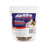 MARLTONS DRIED MEALWORMS - FOR WILD BIRDS, HEDGEHOGS AND REPTILES (100G) - In stock