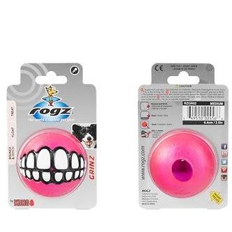 ROGZ GRINZ DOG BALL (LARGE) - In stock