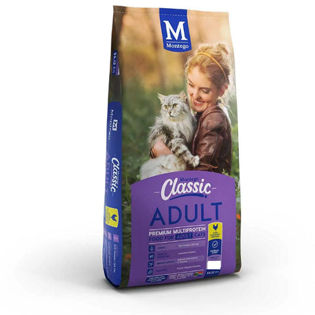 MONTEGO CLASSIC ADULT CAT DRY FOOD - CHICKEN (3KG) - In stock