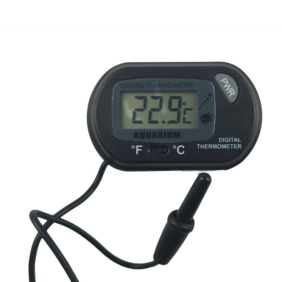 LCD DIGITAL THERMOMETER WITH SENSOR (FOR AQUARIUMS AND REPTILE CAGES) - In stock